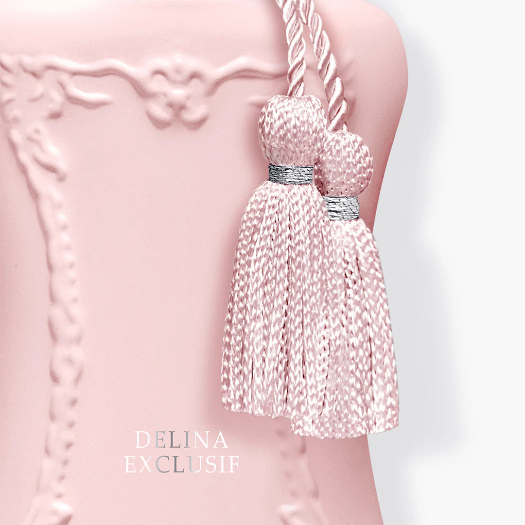  Delina exclusif perfume luxury perfumes tassels on bottle white background